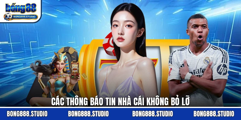 Các thông báo tin nhà cái không bỏ lỡ